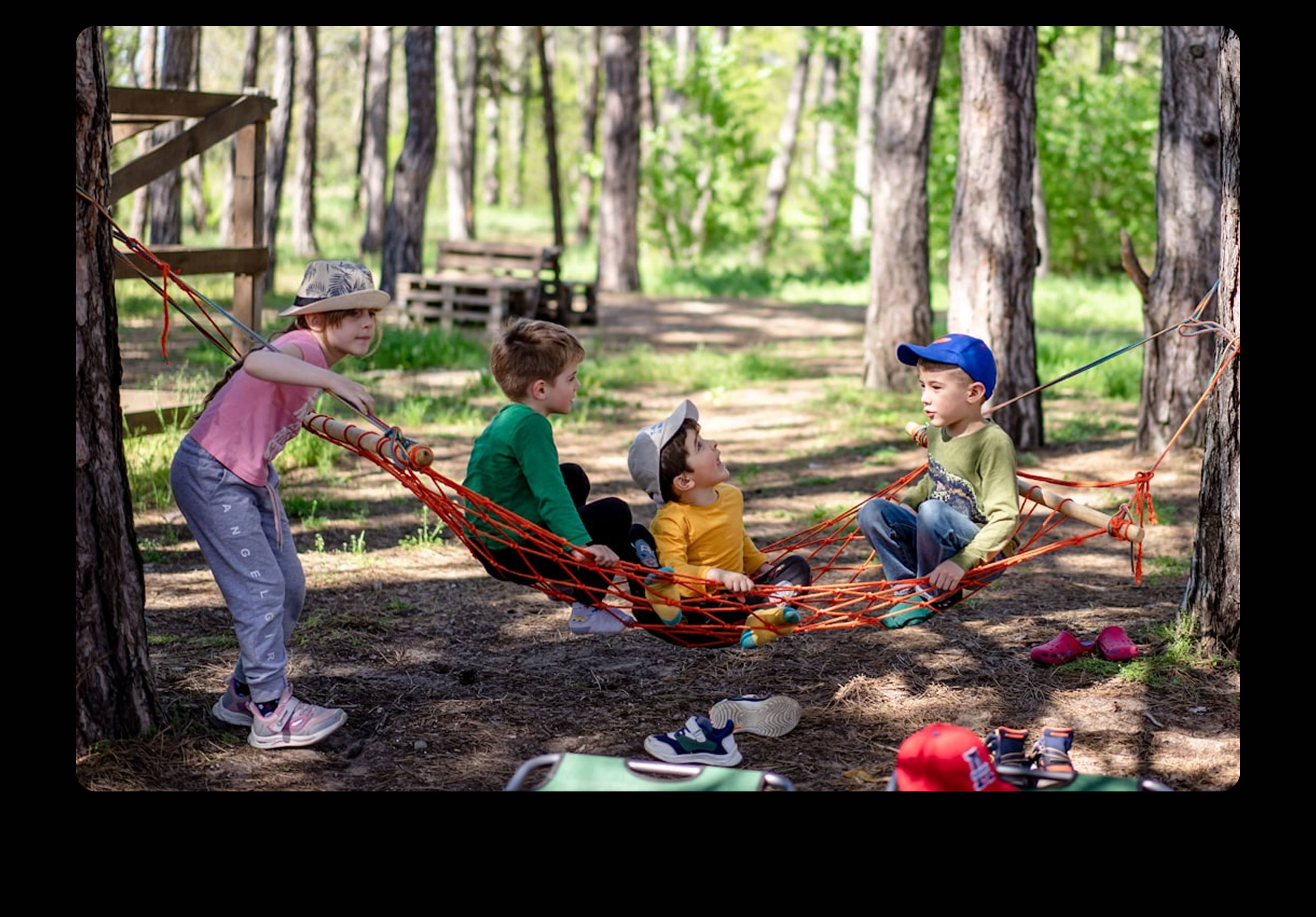 Children playing together outdoors